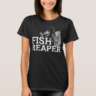 Sensenmann Fisherman's Graphic Sprichwort Funny Fi T-Shirt
