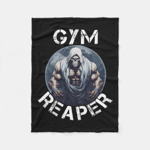 Sensenmann Fitness Halloween Skeleton Workout Body Fleecedecke