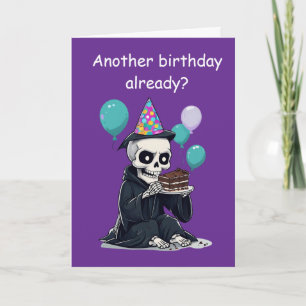 Sensenmann Geburtstag Lustig Alter Humor Geschenk Karte