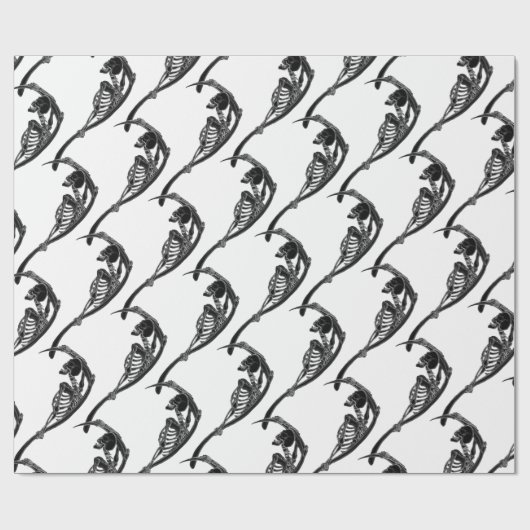 Sensenmann Geschenkpapier (Flach)