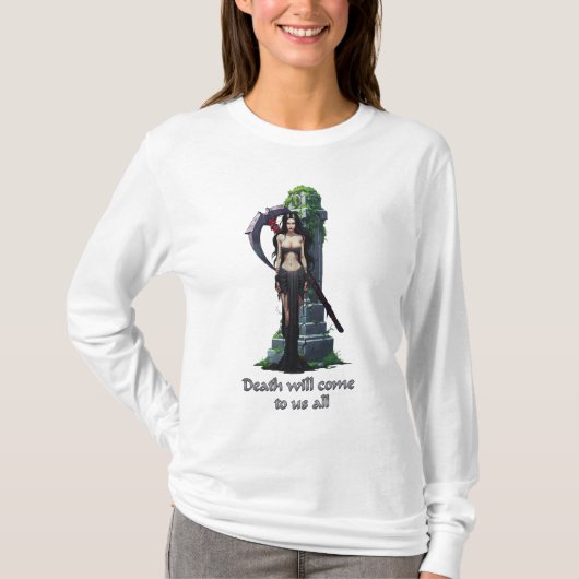 Sensenmann Girl T-Shirt (Vorderseite)