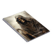 Sensenmann Gothic Grim Halloween-Horror Notizblock (Rechte Seite)