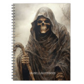 Sensenmann Gothic Grim Halloween-Horror Notizblock (Vorderseite)