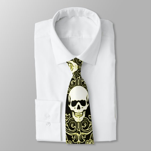 Sensenmann-gotische Silk Krawatte Wraithe Herren (Gebunden)