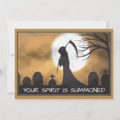 Sensenmann Halloween Einladung (Vorderseite)