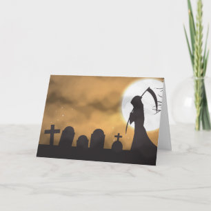 Sensenmann Halloween Karte
