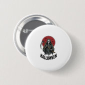 Sensenmann Halloween Vintage Gravur Kunst_1 Button (Vorne & Hinten)