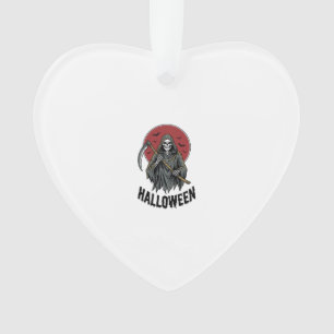 Sensenmann Halloween Vintage Gravur Kunst_1 Ornament