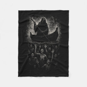 Sensenmann Horror Goth Charon Hades Underworld Myt Fleecedecke