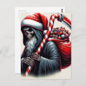 Sensenmann Horror Weihnachten Postkarte (Vorne/Hinten)