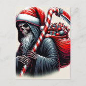 Sensenmann Horror Weihnachten Postkarte (Vorderseite)