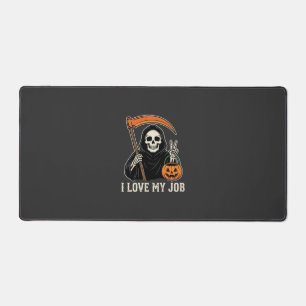 Sensenmann Ich Liebe Meinen Job Halloween-Design Schreibtischunterlage