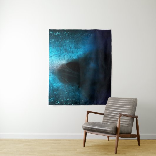 Sensenmann im Dunkeln Wandteppich (Beispiel)