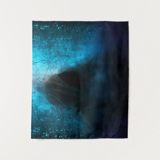 Sensenmann im Dunkeln Wandteppich (Vorderseite)