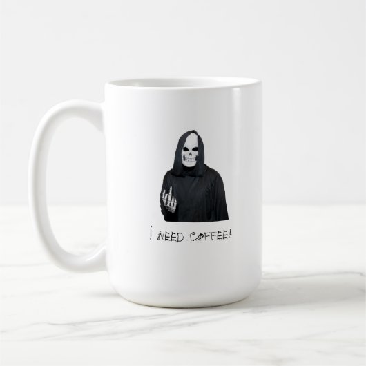 Sensenmann-Kaffee-Tasse Kaffeetasse (Links)