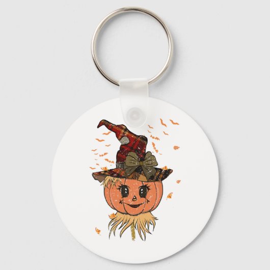 Sensenmann-Kopf von Scarecrow Pumpkin und Fall von Schlüsselanhänger (Vorderseite)