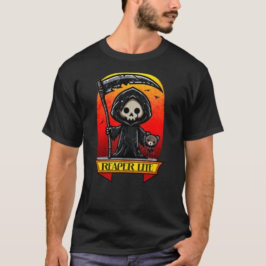 Sensenmann Lite Halloween T - Shirt - Niedlicher g (Vorderseite)
