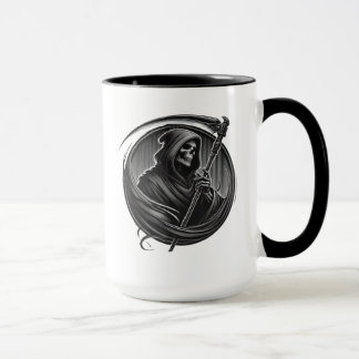 Sensenmann mit Sense Gothic Tasse
