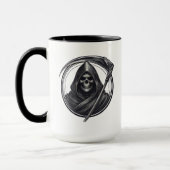 Sensenmann mit Sense Gothic Tasse (Links)