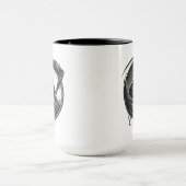 Sensenmann mit Sense Gothic Tasse (Zentrum)