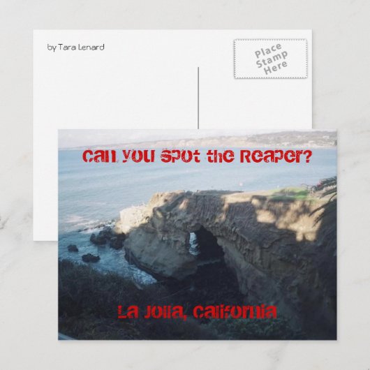 Sensenmann Postkarte (Vorne/Hinten)