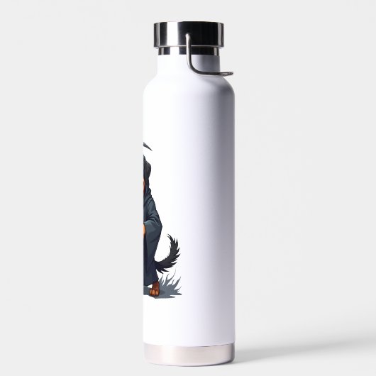 Sensenmann Rottweiler Hund Trinkflasche (Links)