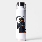 Sensenmann Rottweiler Hund Trinkflasche (Vorne)