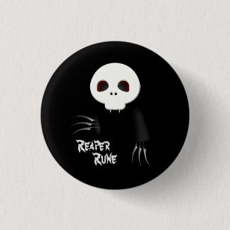 Sensenmann-Runeschwarzknopf Button