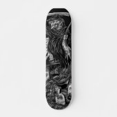 Sensenmann Skateboard/schwarzes und -GRAU Skateboard (Vorne)