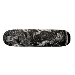 Sensenmann Skateboard/schwarzes und -GRAU Skateboard