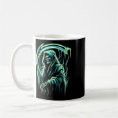 Sensenmann Skeleton Skull Coole Halloween-Schwerme Kaffeetasse (Links)