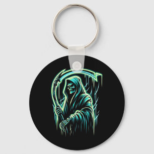 Sensenmann Skeleton Skull Coole Halloween-Schwerme Schlüsselanhänger