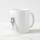 Sensenmann-Skelett Jumbo-Tasse (Vorderseite Rechts)