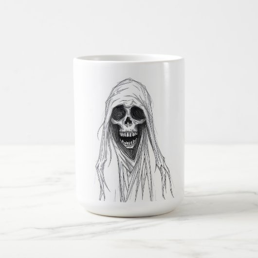 Sensenmann-Skelett Kaffeetasse (Mittel)