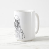 Sensenmann-Skelett Kaffeetasse (VorderseiteRechts)