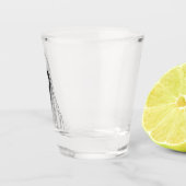 Sensenmann-Skelett Schnapsglas (Rechts)
