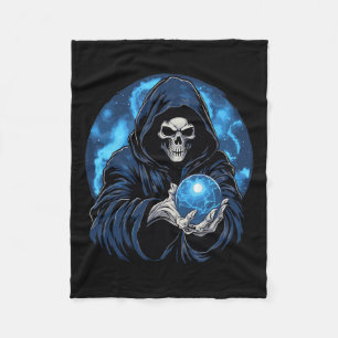Sensenmann-Tod-Skelett-Halloween Fleecedecke