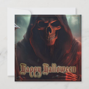 Sensenmann-Totenkopf-Halloween-Spooky-Kunst