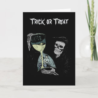 Sensenmann Trick oder Treat Halloween Karte