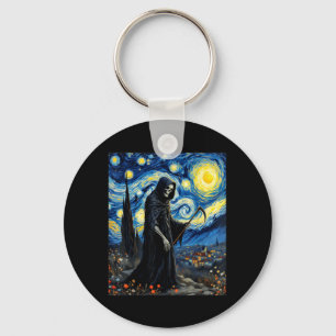 Sensenmann Van Gogh Sternennacht Inspiriert Gothic Schlüsselanhänger