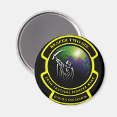 Sensenmann Zwei-Sechs-Magnet Magnet (Vorderseite/Rückseite)