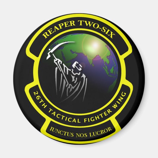 Sensenmann Zwei-Sechs-Magnet Magnet (Vorne)