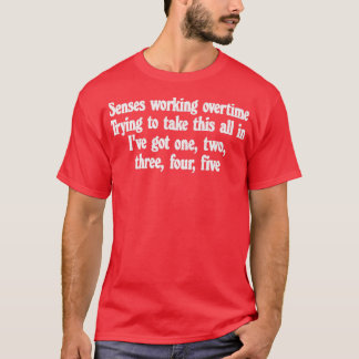 Senses Working Overtime Retro Styled Typografy De T-Shirt