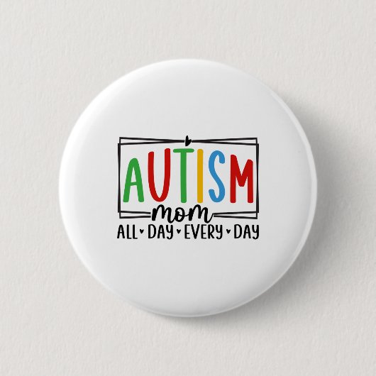 Sensibilisierung für Autismus 3 Button (Vorderseite)