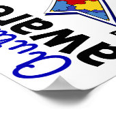 Sensibilisierung für Autismus 5 Poster (Ecke)