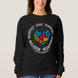 Sensibilisierung für Autismus Achtung Liebe Unters Sweatshirt