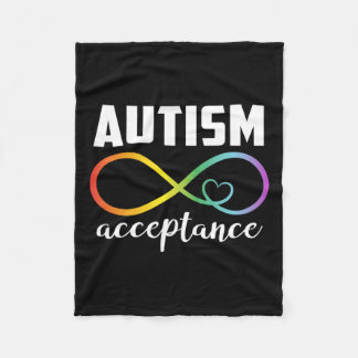 Sensibilisierung für Autismus Akzeptanz Shirt Auti Fleecedecke