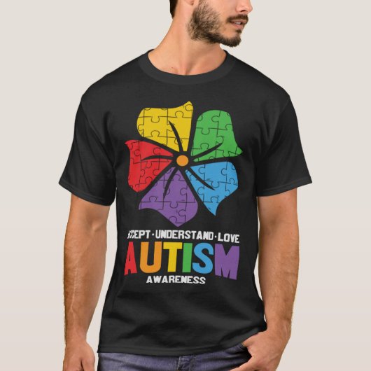 Sensibilisierung für Autismus Akzeptieren Liebe-Un T-Shirt (Vorderseite)