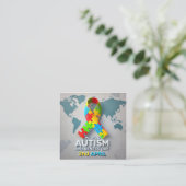 Sensibilisierung für Autismus Begleitkarte (Stehend Vorderseite)