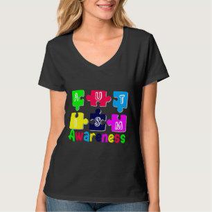 Sensibilisierung für Autismus bei Kindern Männer u T-Shirt